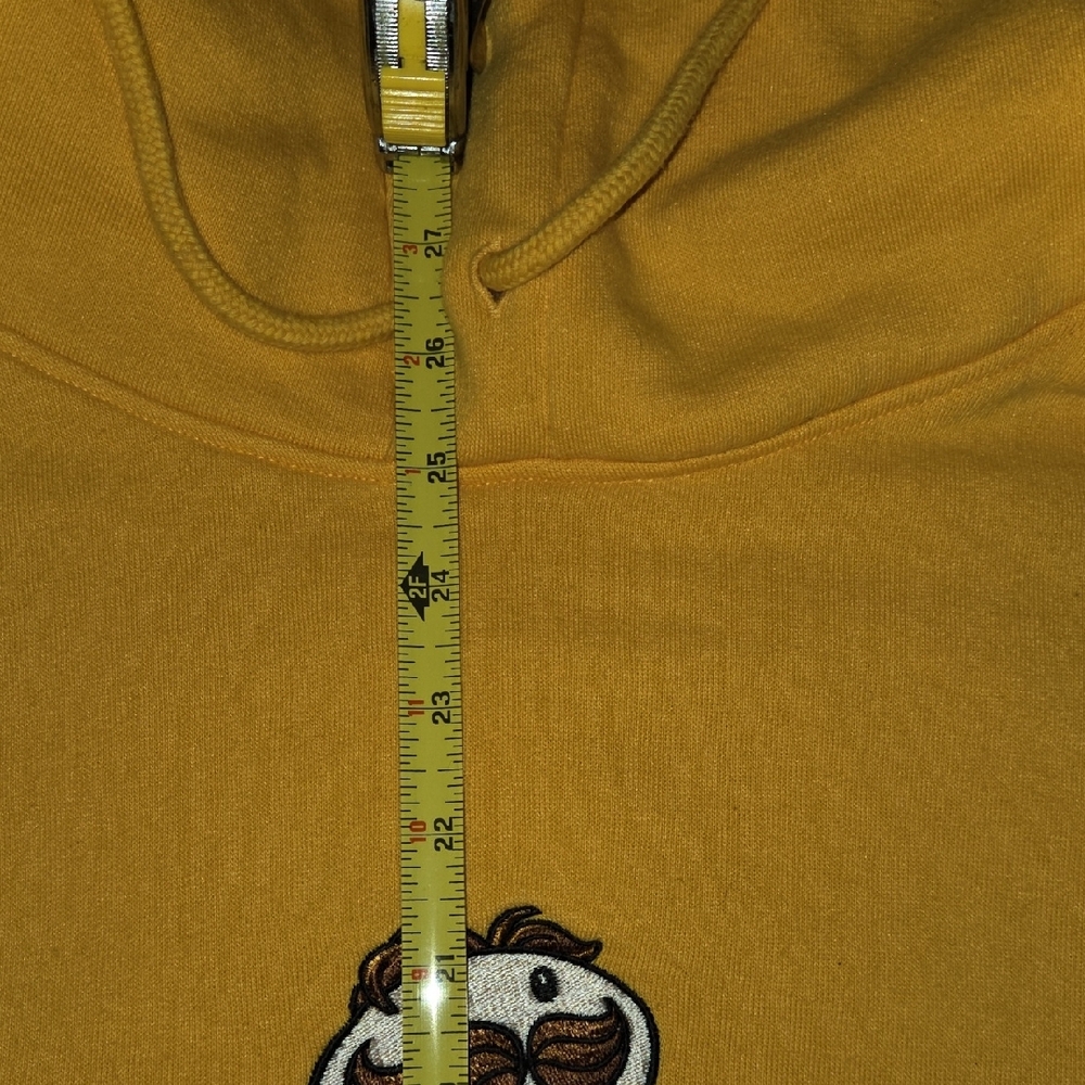 XL Divided Yellow Pringles Hoodie Merch Stoner Skater Whimsy Clowncore Y2k 90s - Picture 9 of 9